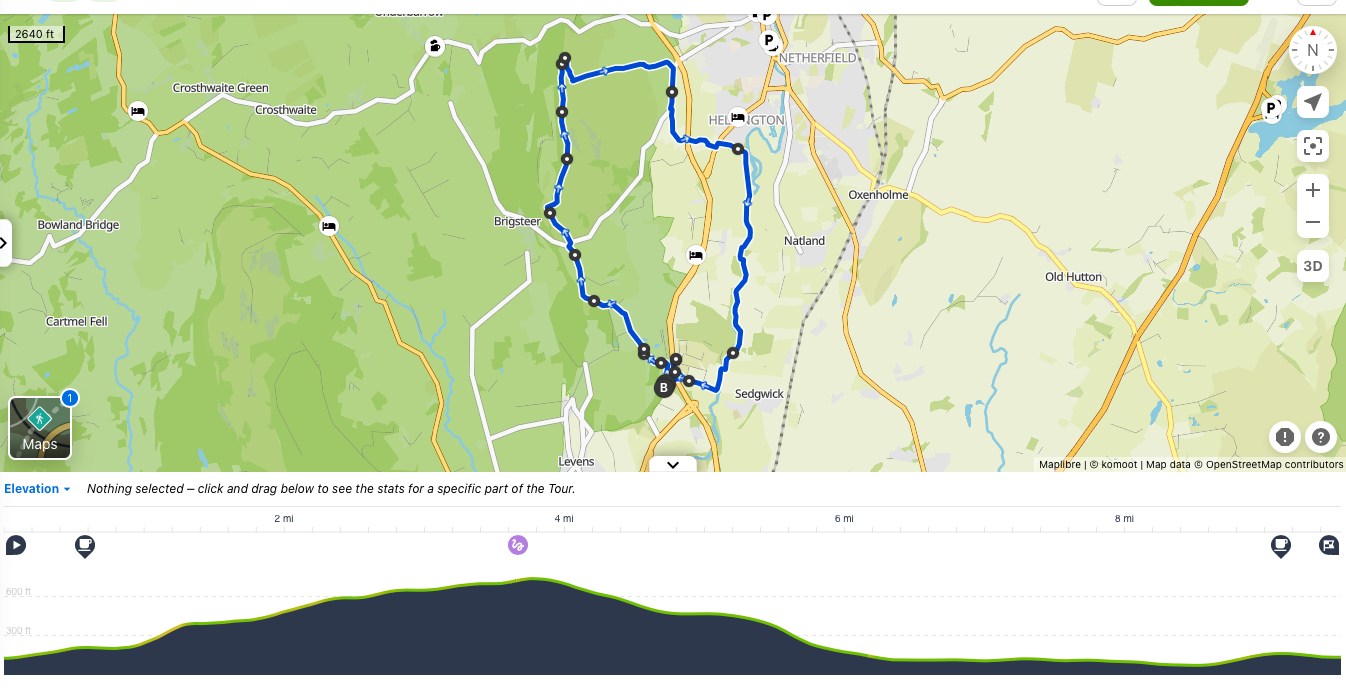 Scout Scar is a Wainwright Outlying Fell in the Lake District. This is a walk 10 miles walk starting from Sizergh, near Kendal (South Lakes). It also takes in a Medieval castle run by the National Trust, a farm-shop at a dairy parlor where you can watch the milking and the Strickland Arms pub 