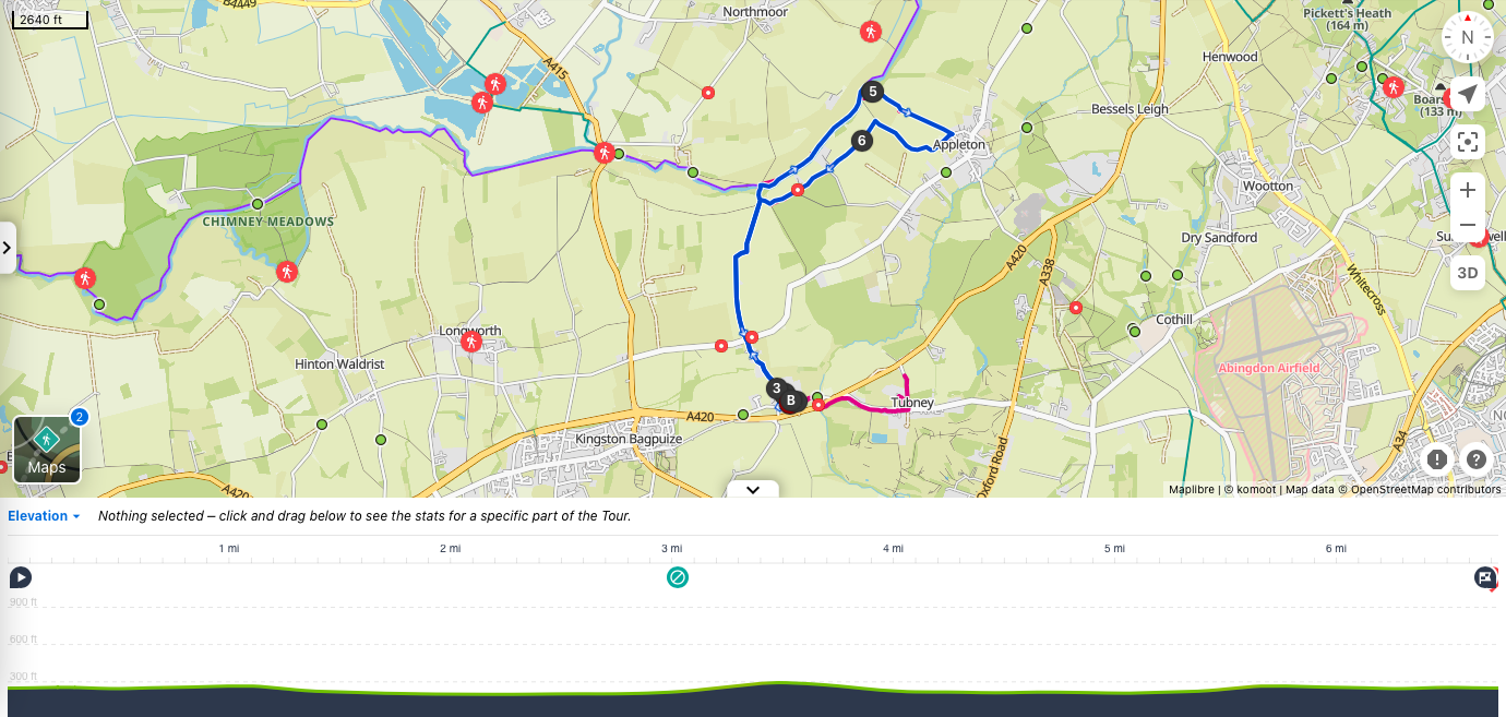 This is a gentle stroll of under 7 miles along the river Thames in picturesque Oxfordshire. With a Gastro pub at the end or start of the walk and a country pub in the middle (or the reverse way if you start the walk from a different village)