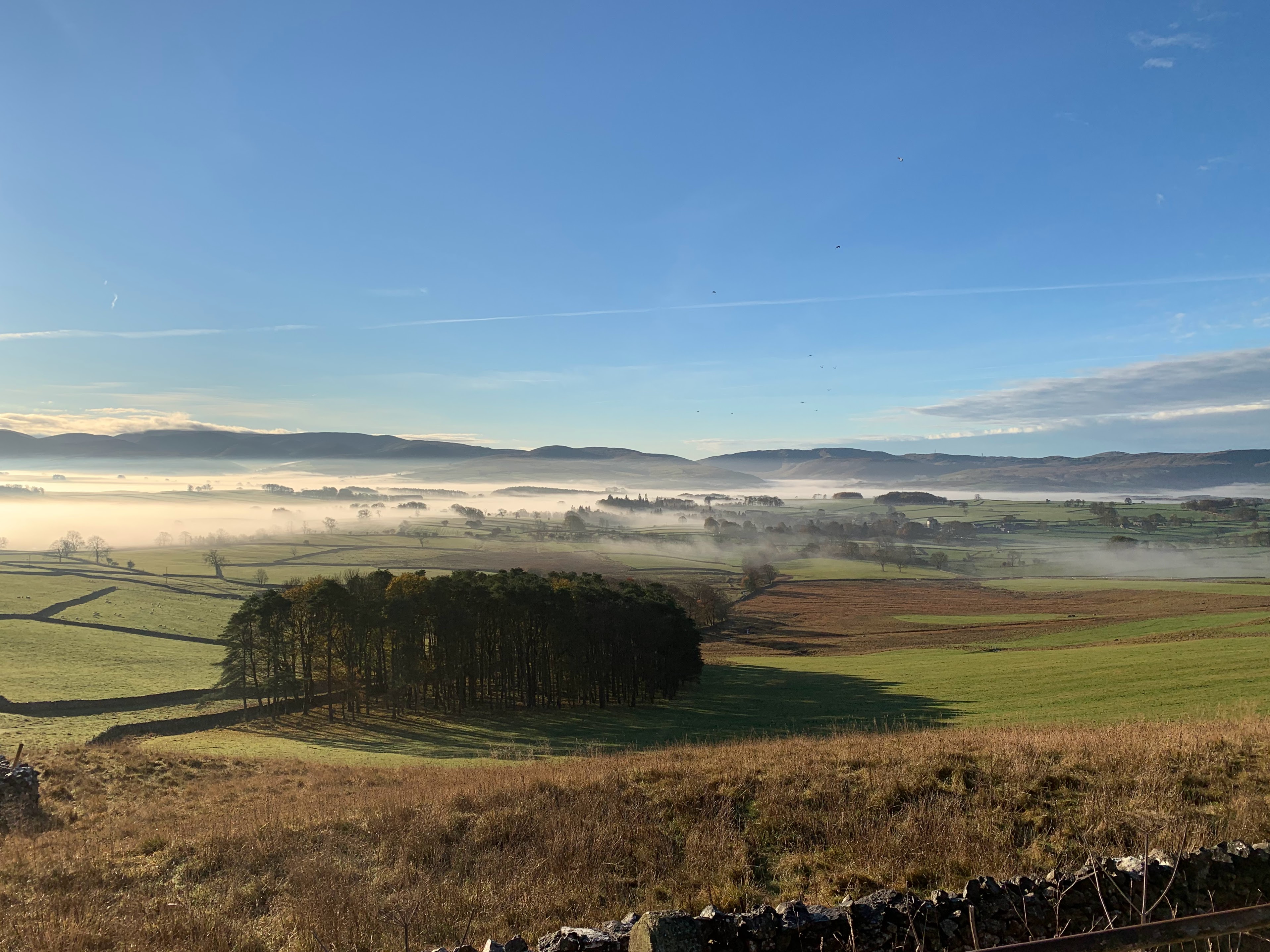 Westmorland. Fairly flat, yet undulating, it takes in Rutter Force waterfall and more of the beauty of the Eden Valley. Mostly footpath and bridleways; this is ideal as a winter-walk. Note that as a linear; you will need a two cars.